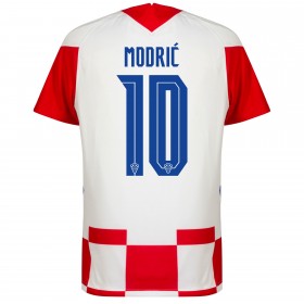 Camisolas de futebol Croácia Luka Modric 10 Equipamento Principal EURO 2020 Manga Curta